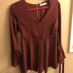 Burgundy Romper